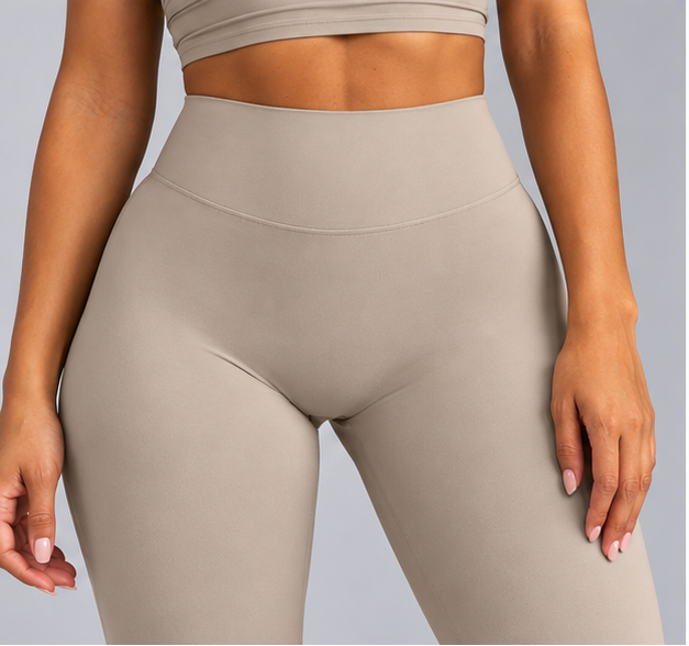 High-Waisted Flare Pants - Black